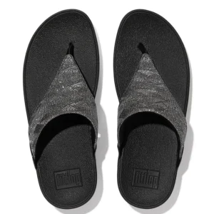FITFLOP Sandals*Lulu Glitz Toe-post-BLACK