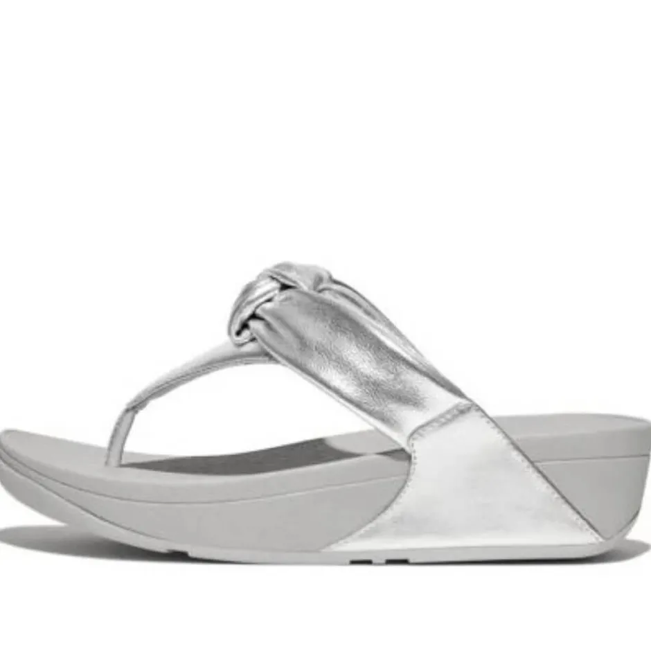 fitflop_lulu_padded_knot__0.webp FITFLOP Sandals | Casual Shoes*LULU Padded Knot SILVER