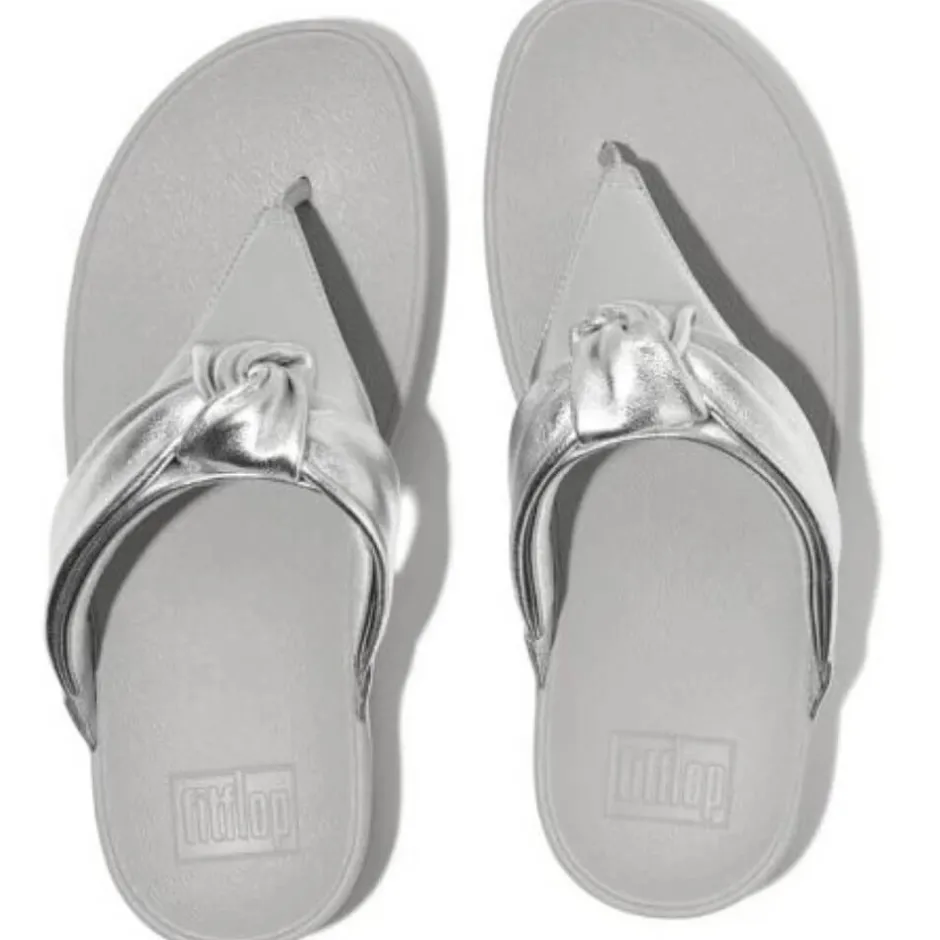 fitflop_lulu_padded_knot__1.webp FITFLOP Sandals | Casual Shoes*LULU Padded Knot SILVER