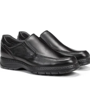 Fluchos Casual | Formal*CRONO 9144 Leather Slip-on-BLACK