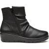 G Comfort Waterproof Shoes And Boots | Casual Shoes*798-5 Ankle Boot H Fit-BLACK