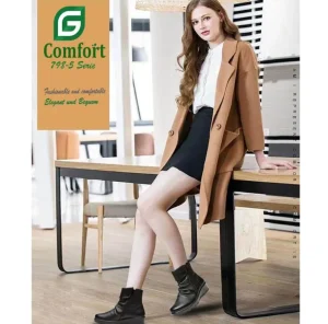 G Comfort Waterproof Shoes And Boots | Casual Shoes*798-5 Ankle Boot H Fit-BLACK