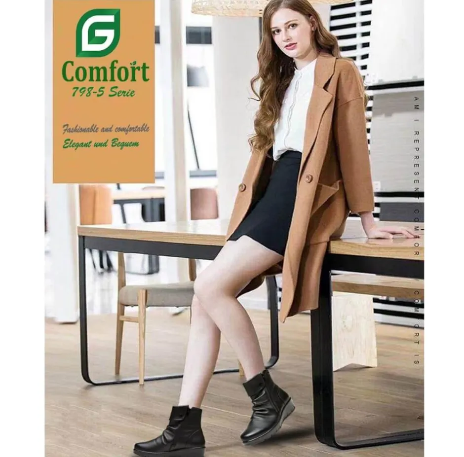 g_comfort__ankle_boot_h_f_2.webp G Comfort Waterproof Shoes And Boots | Casual Shoes*798-5 Ankle Boot H Fit-BLACK