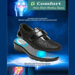 G Comfort Wide Fit*799 X Wide-BLACK