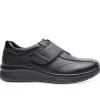 G Comfort Wide Fit*P-813 Velcro H-Fit-BLACK