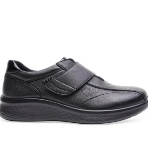 G Comfort Wide Fit*P-813 Velcro H-Fit-BLACK