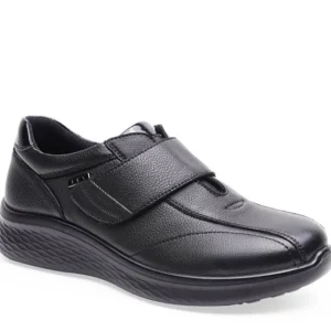 G Comfort Wide Fit*P-813 Velcro H-Fit-BLACK