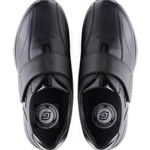 G Comfort Wide Fit*P-813 Velcro H-Fit-BLACK