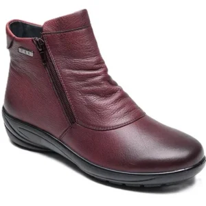 G Comfort Waterproof Shoes And Boots | Ankle Boots*P-9521G Double Zip -BORDEAUX