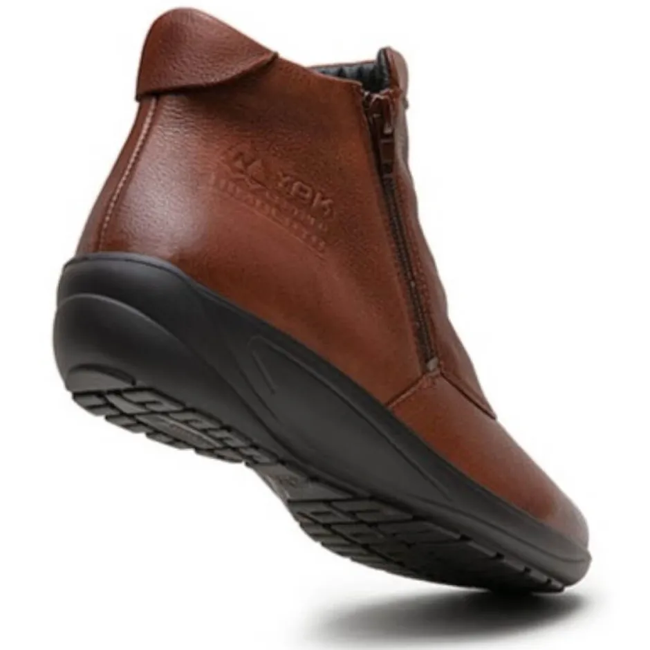 g_comfort_pg_double_zip_c_1.webp G Comfort Waterproof Shoes And Boots | Ankle Boots*P-9521G Double Zip -COGNAC