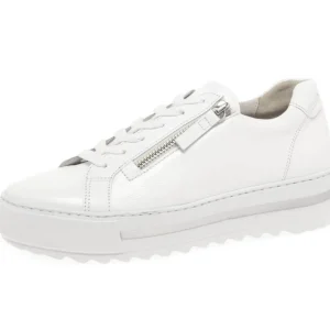 GABOR Large Sizes | Casual Shoes*46.498 Heather Platform Trainer-WHITE