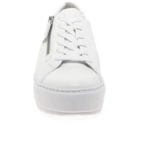 GABOR Large Sizes | Casual Shoes*46.498 Heather Platform Trainer-WHITE