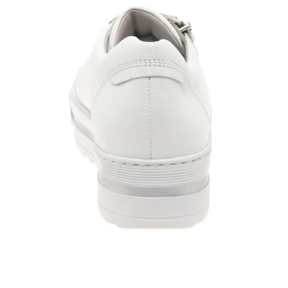 gabor__heather_platform_t_4.webp GABOR Large Sizes | Casual Shoes*46.498 Heather Platform Trainer-WHITE
