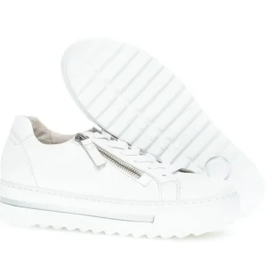 GABOR Large Sizes | Casual Shoes*46.498 Heather Platform Trainer-WHITE