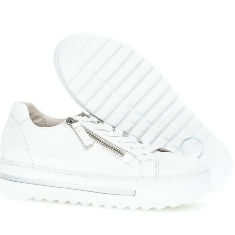 gabor__heather_platform_t_6.webp GABOR Large Sizes | Casual Shoes*46.498 Heather Platform Trainer-WHITE