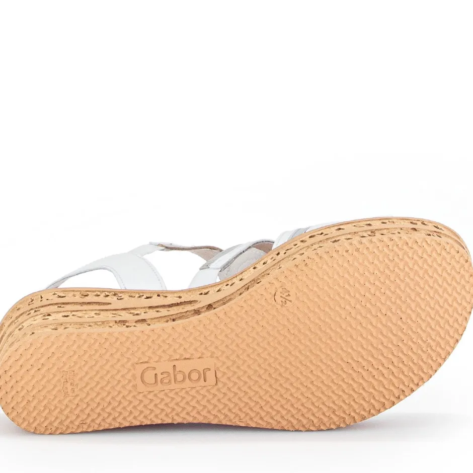 gabor__trish_platform_san_5-1.webp GABOR Sandals | Wedges*44.655 Trish Platform Sandal-WHITE SILVER