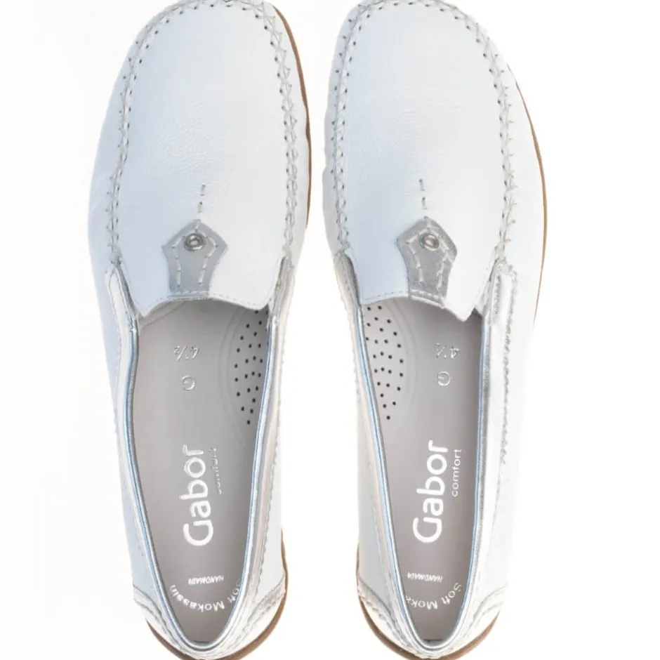 gabor_california_slipon_w_1.webp GABOR Casual Shoes | Loafers*California Slip-on 26.090-WHITE SILVER