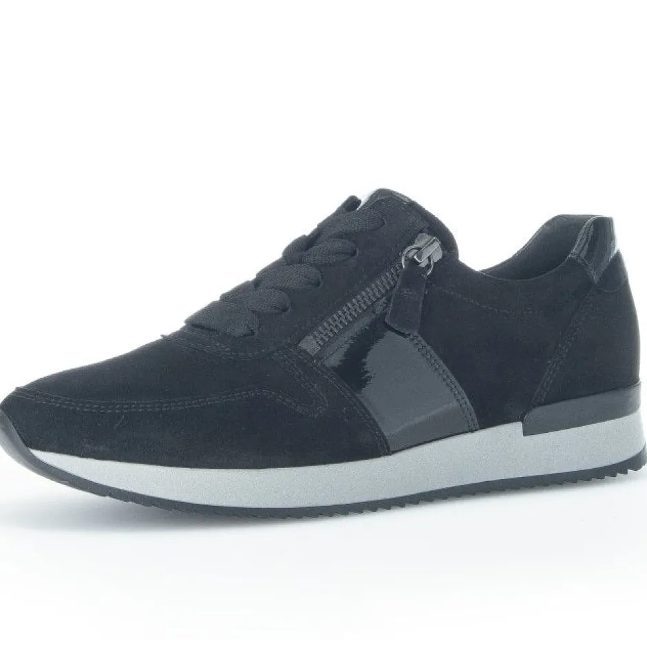 gabor_lulea_trainer_black_0.webp GABOR Large Sizes | Casual Shoes*Lulea Trainer 93.420-BLACK