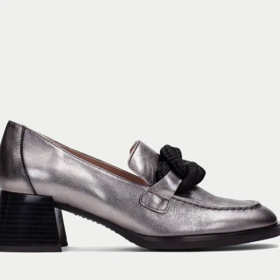 hispanitas_hi_milan_block_0.webp Hispanitas Casual Shoes | Loafers*HI243703 Milan Block Loafer-SILVER