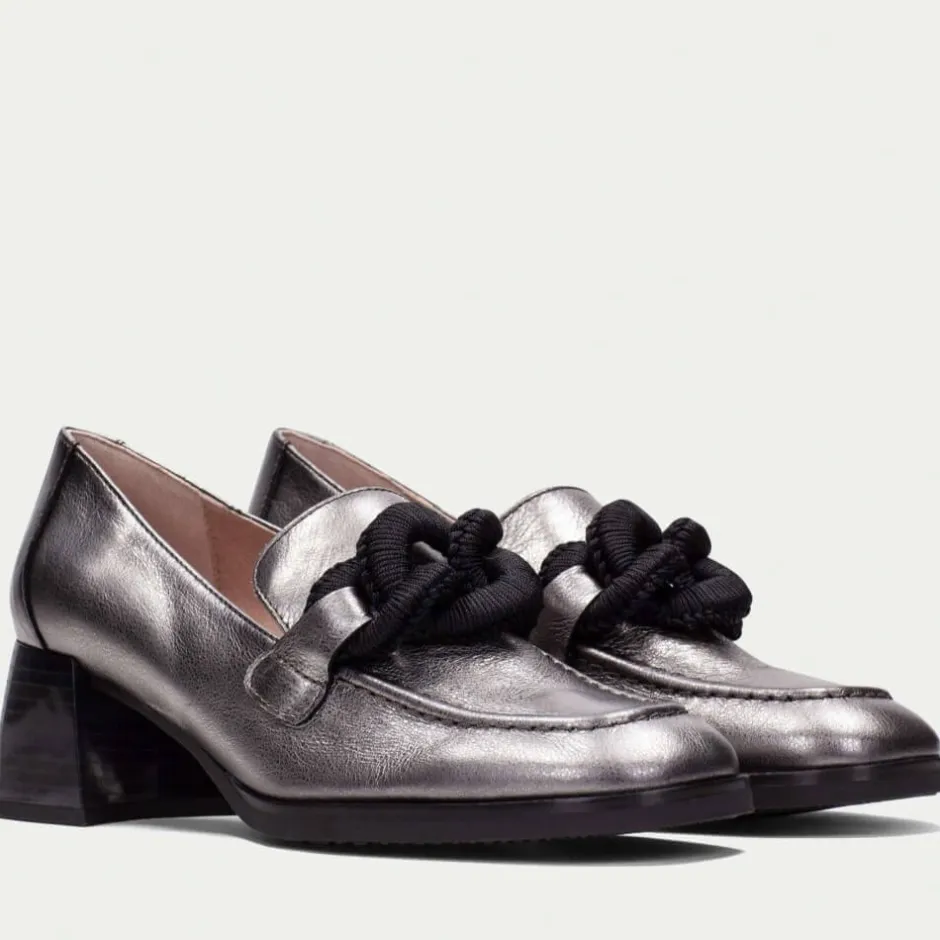 hispanitas_hi_milan_block_1.webp Hispanitas Casual Shoes | Loafers*HI243703 Milan Block Loafer-SILVER