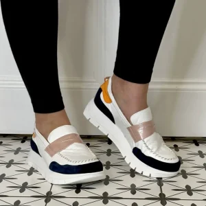 Jose Saenz Casual Shoes | Trainers*Leather Slip-on 2290-WHITE MULTI