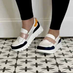 Jose Saenz Casual Shoes | Trainers*Leather Slip-on 2290-WHITE MULTI