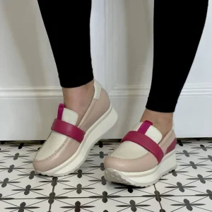 Jose Saenz Casual Shoes | Loafers*Sporty Leather Loafer 3523-BG-ROSE FUXIA