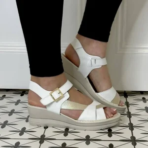 Jose Saenz Casual Shoes | Sandals*Wedge Sandal 4217-I -White Beige