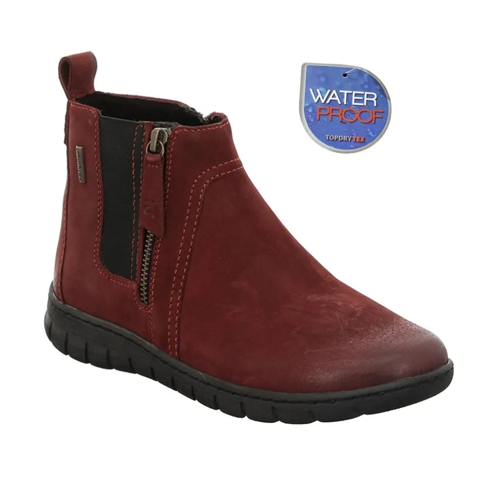 josef_seibel_steffi__wate_0-1.webp JOSEF SEIBEL Waterproof Shoes And Boots | Ankle Boots*STEFFI 60 Waterproof BORDEAUX
