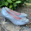 Le Babe Mother Of The Bride Shoes | Heels*Kitten Heel Nappa Leather 3037-GRIGIA