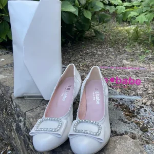 Le Babe Mother Of The Bride Shoes | Heels*Kitten Heel Nappa Leather 3037-PERLA