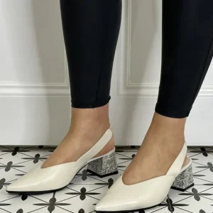 Lodi Heels | Sandals*Block Heel Slingback CHISTA-COTTON
