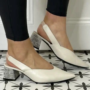 Lodi Heels | Sandals*Block Heel Slingback CHISTA-COTTON