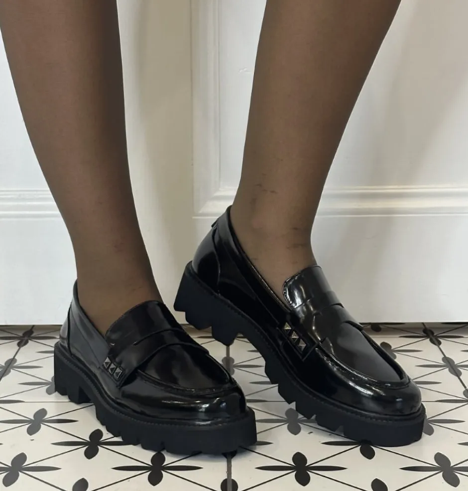 lodi_ce_leather_loaferbla_1.webp Lodi Casual Shoes | Loafers*CE5142 Leather Loafer-BLACK