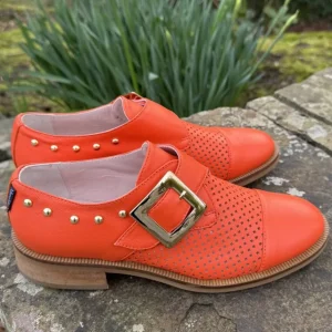 Marco Moreo Casual Shoes | Loafers*Side Buckle MG1303-LOBSTER RED