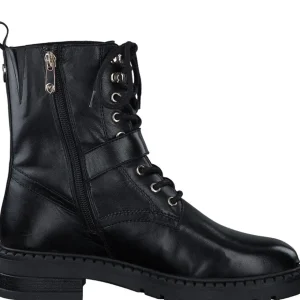 MARCO TOZZI Ankle Boots*2-25234 Leather Biker Boot-BLACK