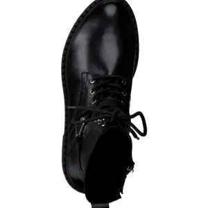 MARCO TOZZI Ankle Boots*2-25234 Leather Biker Boot-BLACK