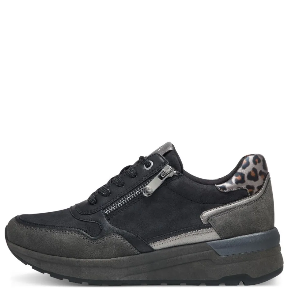 marco_tozzi__wedge_laceup_1.webp MARCO TOZZI Casual Shoes | Trainers*2-23735 Wedge Lace-up Vegan-BLACK