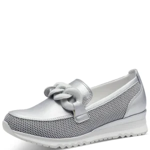 MARCO TOZZI Casual Shoes | Loafers*Slip-on 2-24720-SILVER
