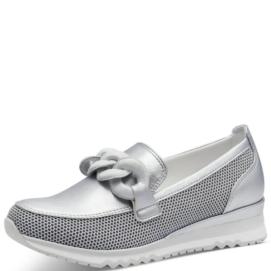 marco_tozzi_slipon_silver_0.webp MARCO TOZZI Casual Shoes | Loafers*Slip-on 2-24720-SILVER
