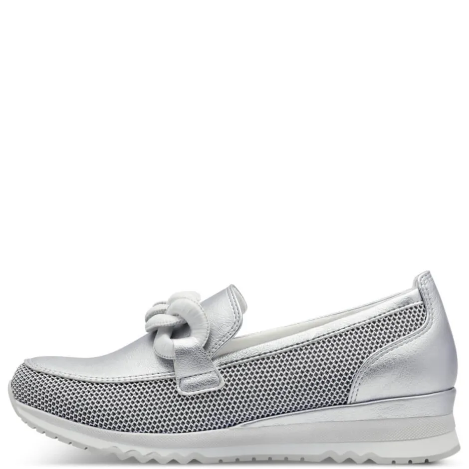 marco_tozzi_slipon_silver_1.webp MARCO TOZZI Casual Shoes | Loafers*Slip-on 2-24720-SILVER