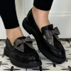 Marian Casual Shoes | Loafers*9106 Diamonte Bow Loafer-BLACK