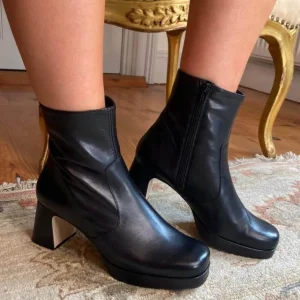 Marian Heels | Ankle Boots*65802 Platform Ankle Boot-BLACK