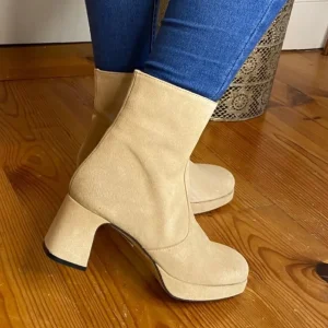 Marian Heels | Ankle Boots*65802 Platform -BEIGE