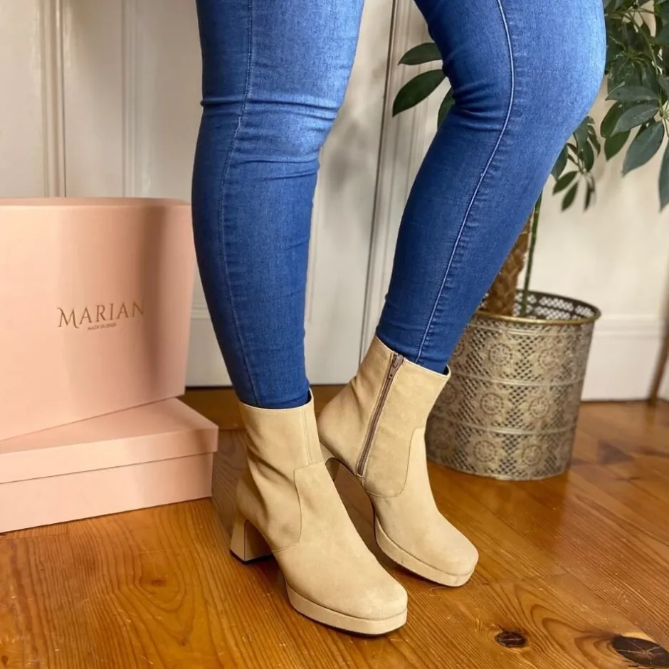 marian__platform_beige_4.webp Marian Heels | Ankle Boots*65802 Platform -BEIGE