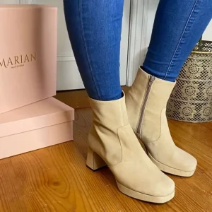 Marian Heels | Ankle Boots*65802 Platform -BEIGE