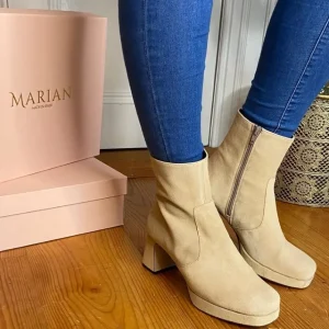 Marian Heels | Ankle Boots*65802 Platform -BEIGE
