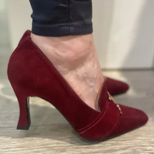 Marian Heels*11104 Suede Heel-BORDEAUX