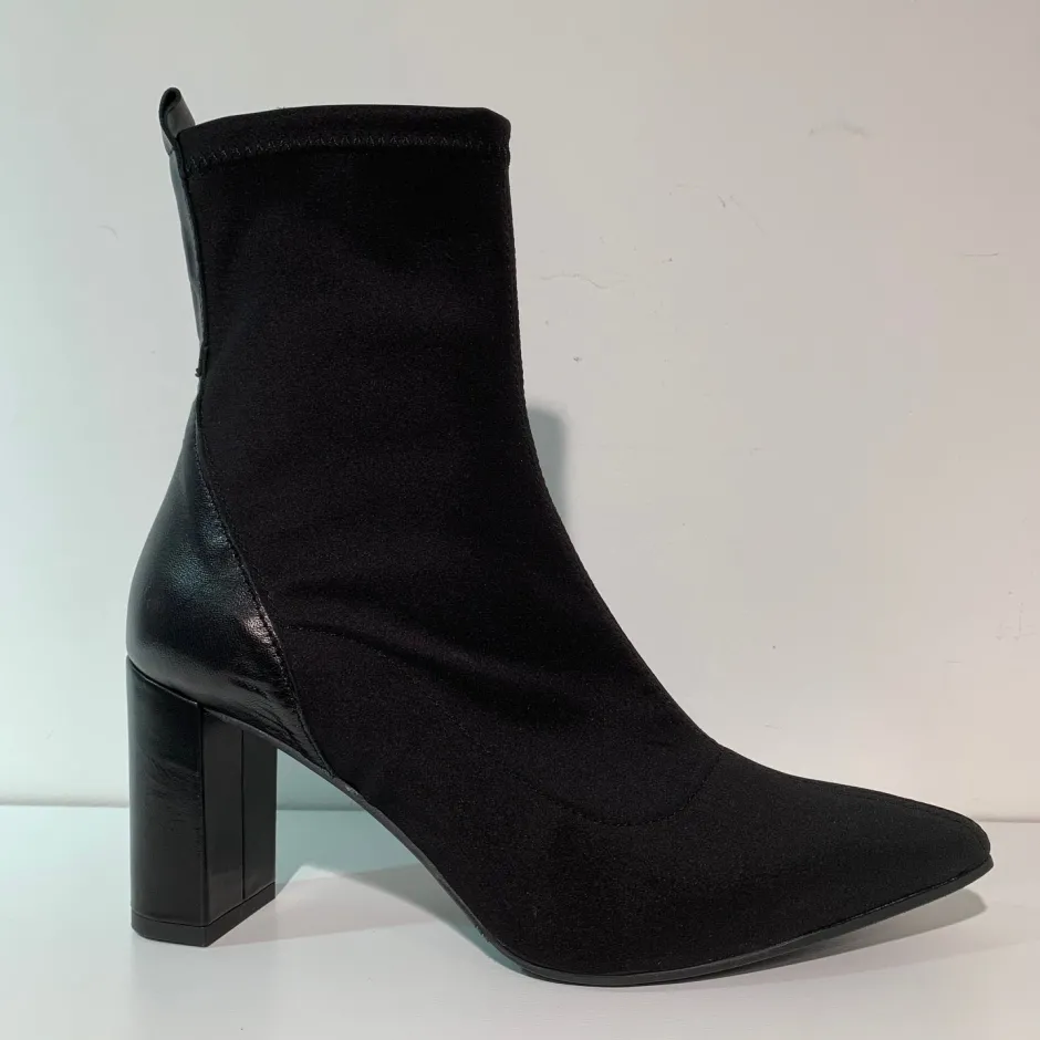 marian_block_heel_sock_bo_1.webp Marian Heels | Ankle Boots*Block Heel Sock Boot 13602-BLACK