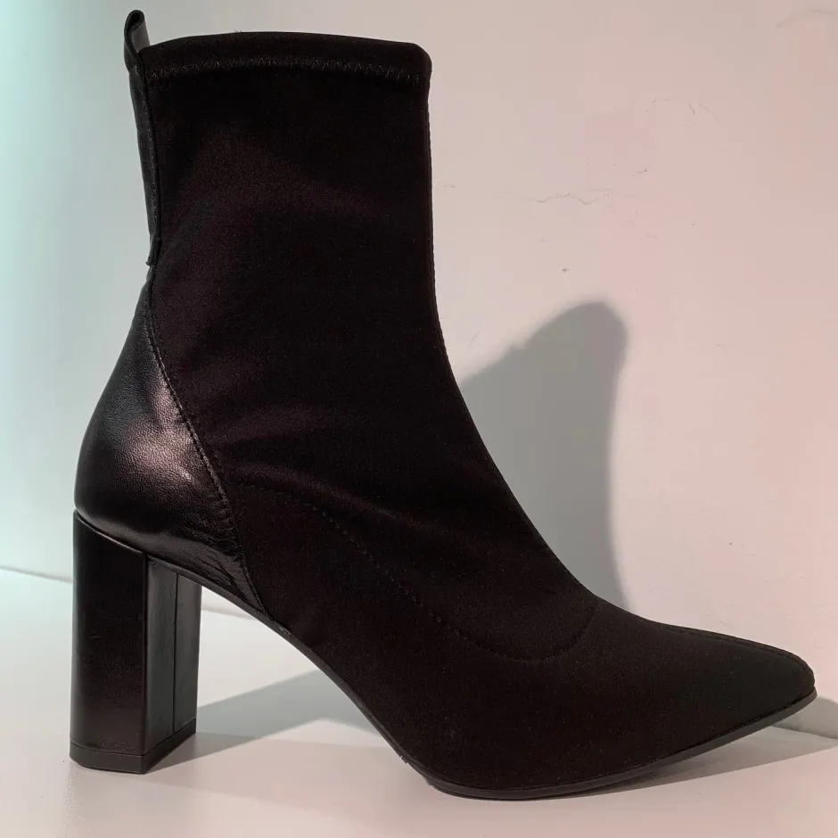 marian_block_heel_sock_bo_2.webp Marian Heels | Ankle Boots*Block Heel Sock Boot 13602-BLACK